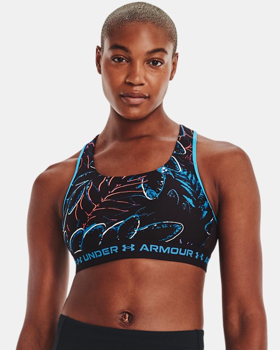 Soutien-gorge Armour® Mid Crossback Sports pour femme, Blue, pdpMainDesktop image number 3